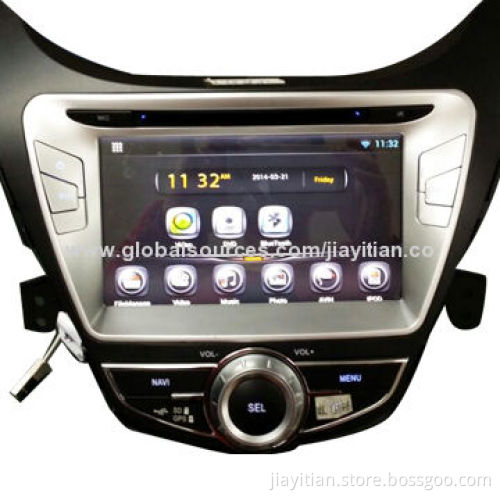 Android 4.2 In dash Car DVD GPS player for Hyundai Elantra 2012 with 3G, WiFi, DVR,OBD2